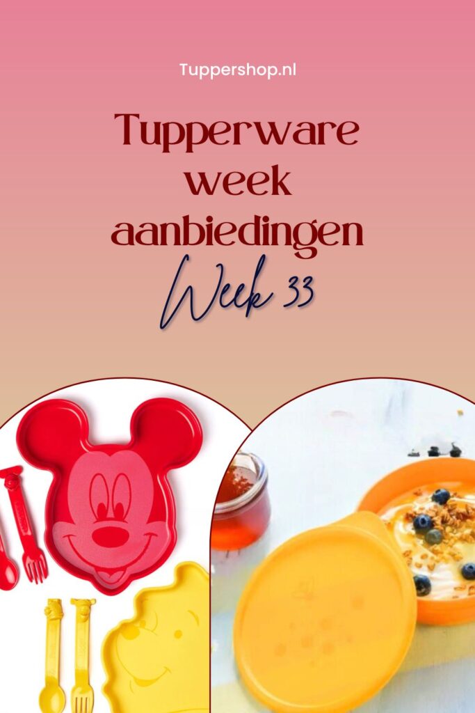 Pinterestpin Tupperware aanbiedingen week 33 2023