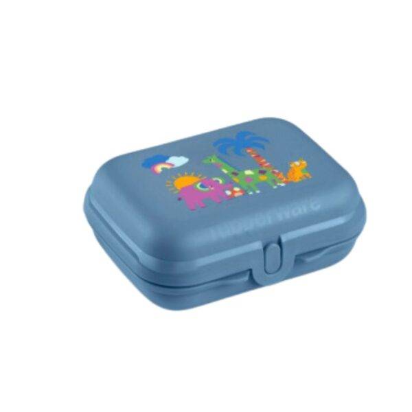 snackdoos medium jungle blauw