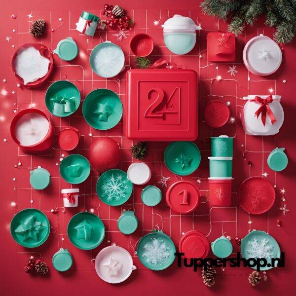 Tupperware adventskalender budget - 24 dagen Tupperware adventskalender basis Tupperware adventskalender premium