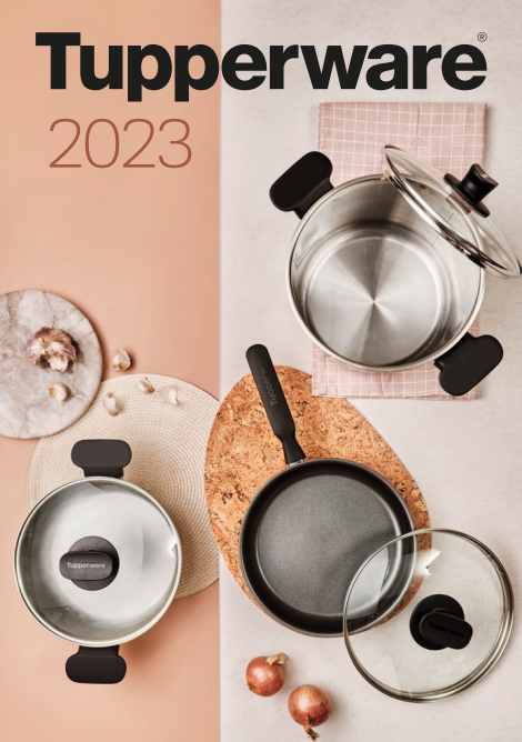 Tupperware catalogus en (oude) maandfolders archief 45 voorkant metal collectie folder 2023 voorkant metal collectie folder 2023